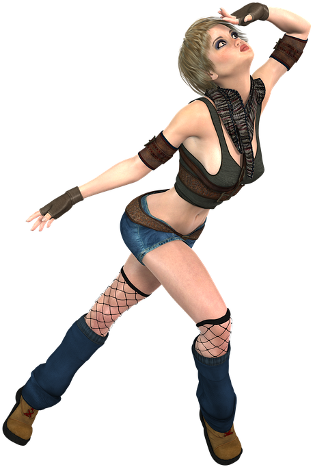 Action Dance Png Picture - Girl Clipart (499x720), Png Download