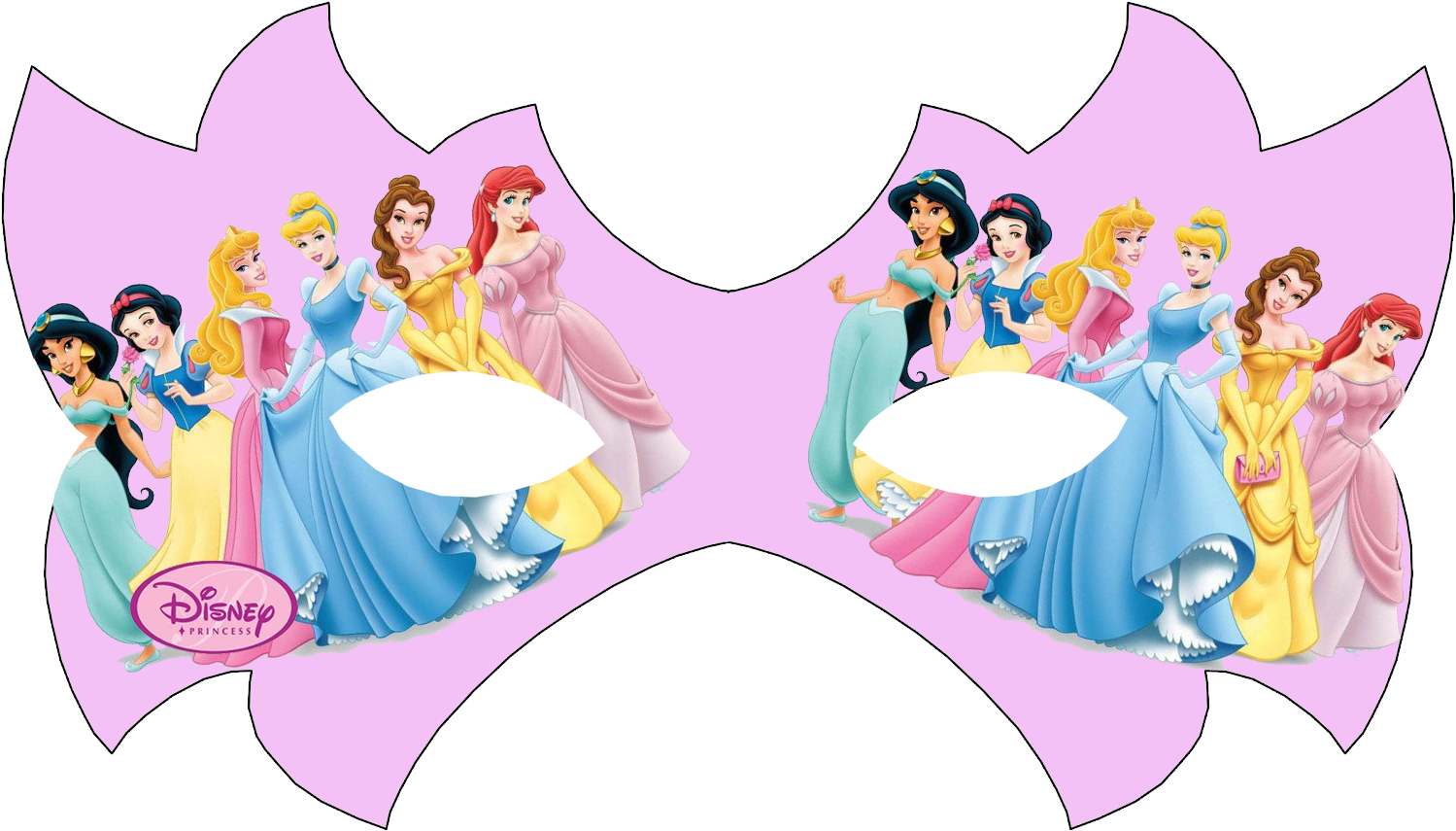 Oh My Fiesta - Mascaras De Carnaval Princesas Clipart (1600x966), Png Download