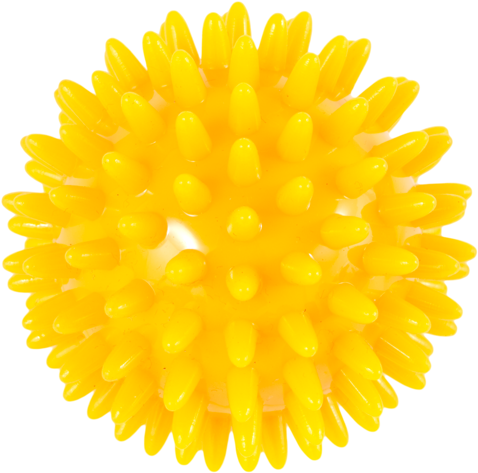 Yellow Spikey Ball03 - Theraband Massage Ball Uk Clipart (1000x1000), Png Download