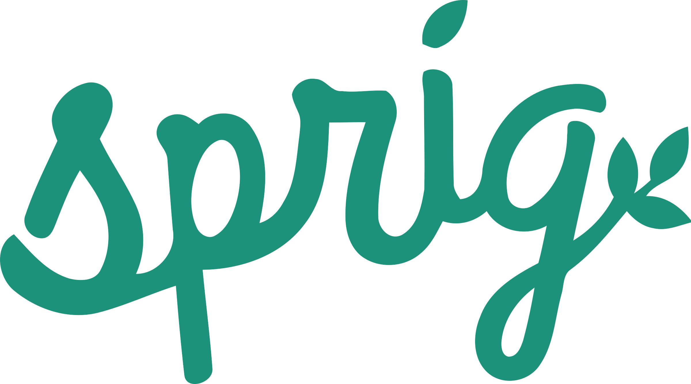 Sprig Logo Png Transparent - Sprig Food Delivery Logo Clipart (2400x1336), Png Download