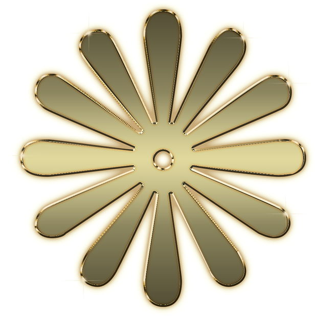 Adorno, Dorado, Metalizado, Metal, Oro, Brillo, Png - Adornos Metal Brillante Png Clipart (720x720), Png Download