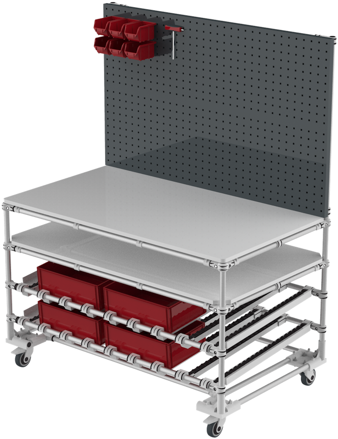 Mobile Assembly Workstation - Poste De Travail Trilogiq Clipart (1822x1024), Png Download