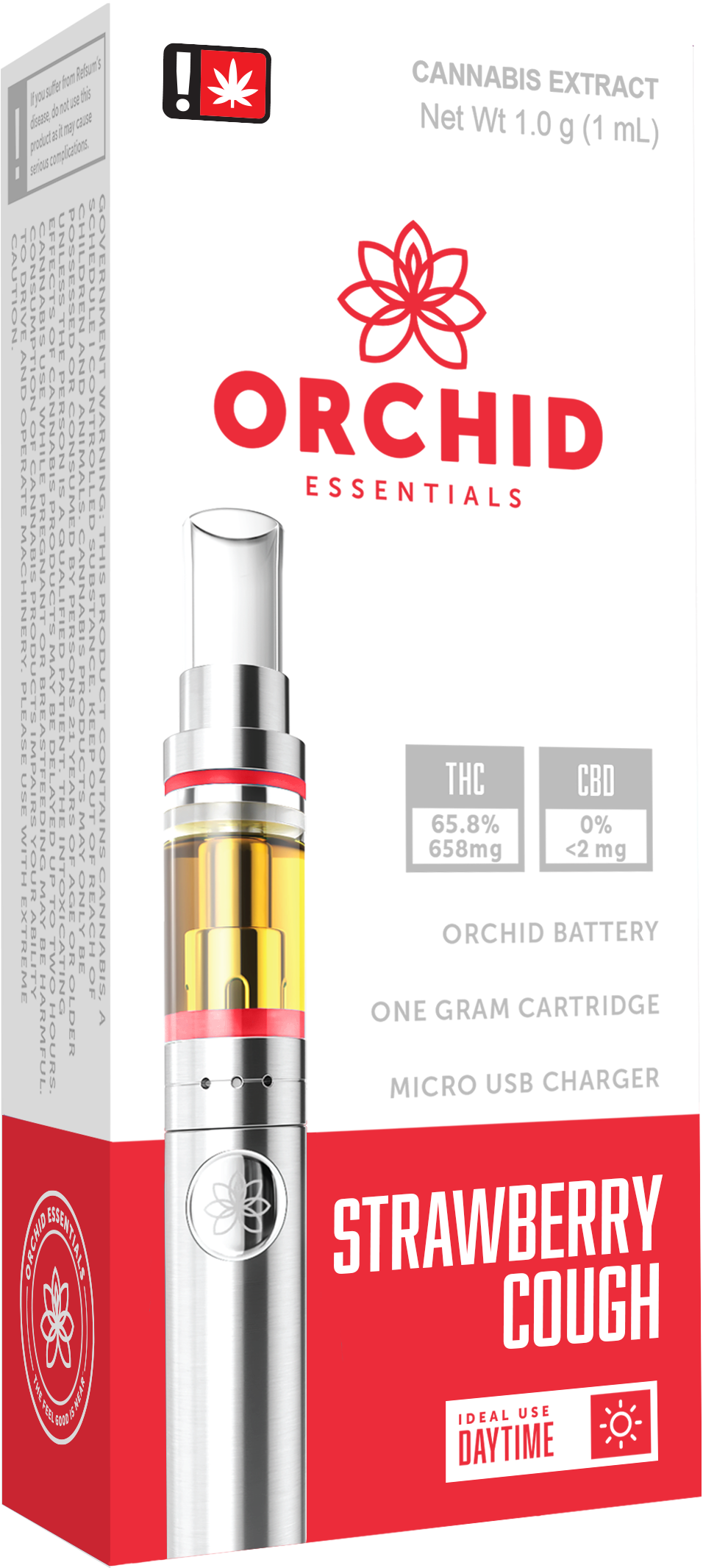 Strawberry Cough 1g Kit By Orchid Essentials Clipart (2400x2400), Png Download