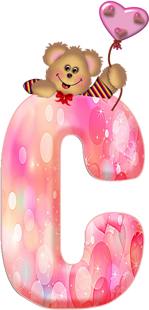 Alfabeto Decorativo Ursinho Png - Cartoon Clipart (521x640), Png Download