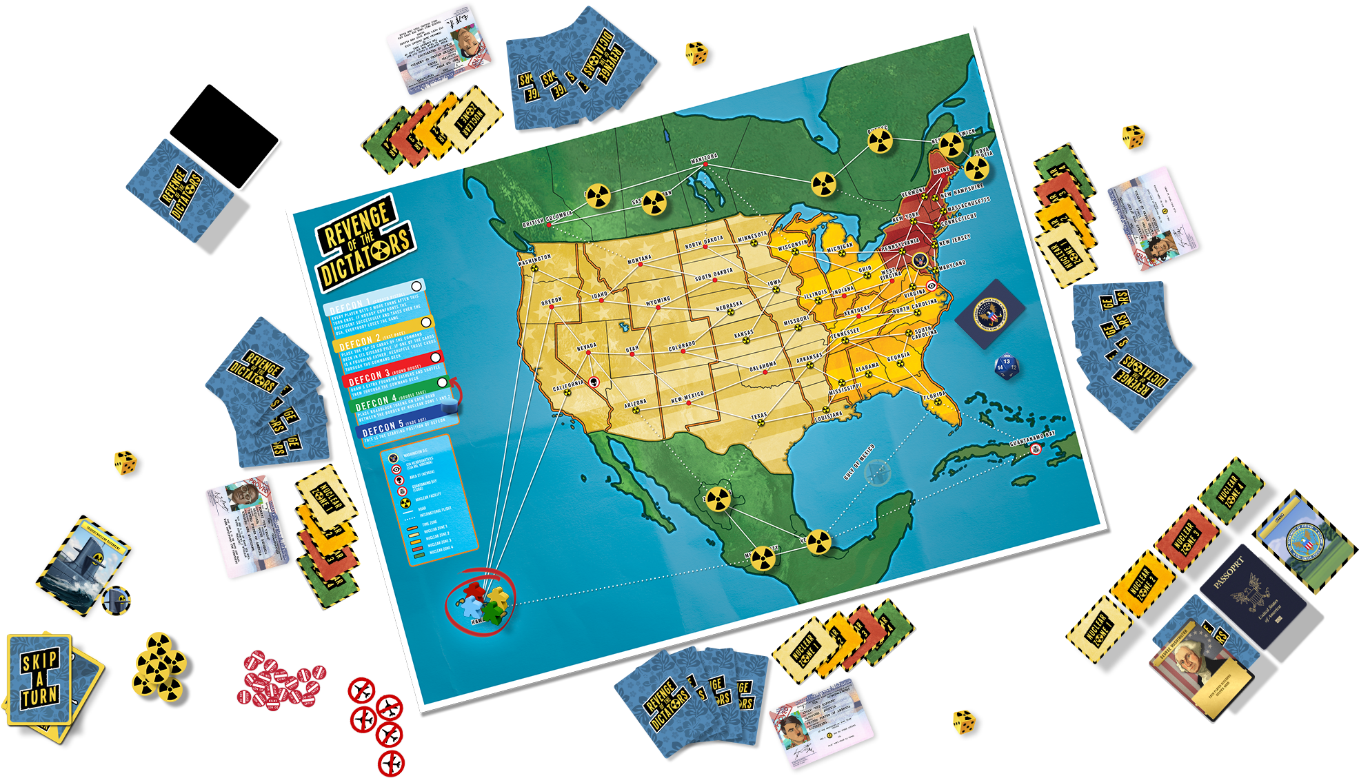 Rotd Game Setup - Revenge Of The Dictators Board Game Clipart (2055x1206), Png Download
