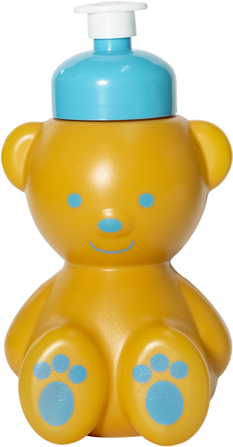 Squeeze Ursinho Caramelo 350 Ml Tampa Azul - Baby Toys Clipart (506x686), Png Download