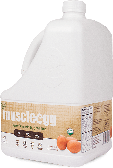 1 Gallon Jug Of Muscleegg Contains Approximately 168 - Water Bottle Clipart (474x708), Png Download