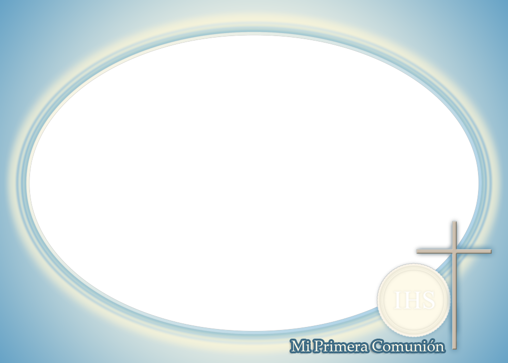 Marco Foto Primera Comunion - Circle Clipart (1000x715), Png Download