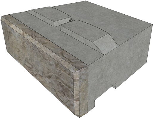 Recon Block, Full Middle Block - Coffee Table Clipart (800x468), Png Download