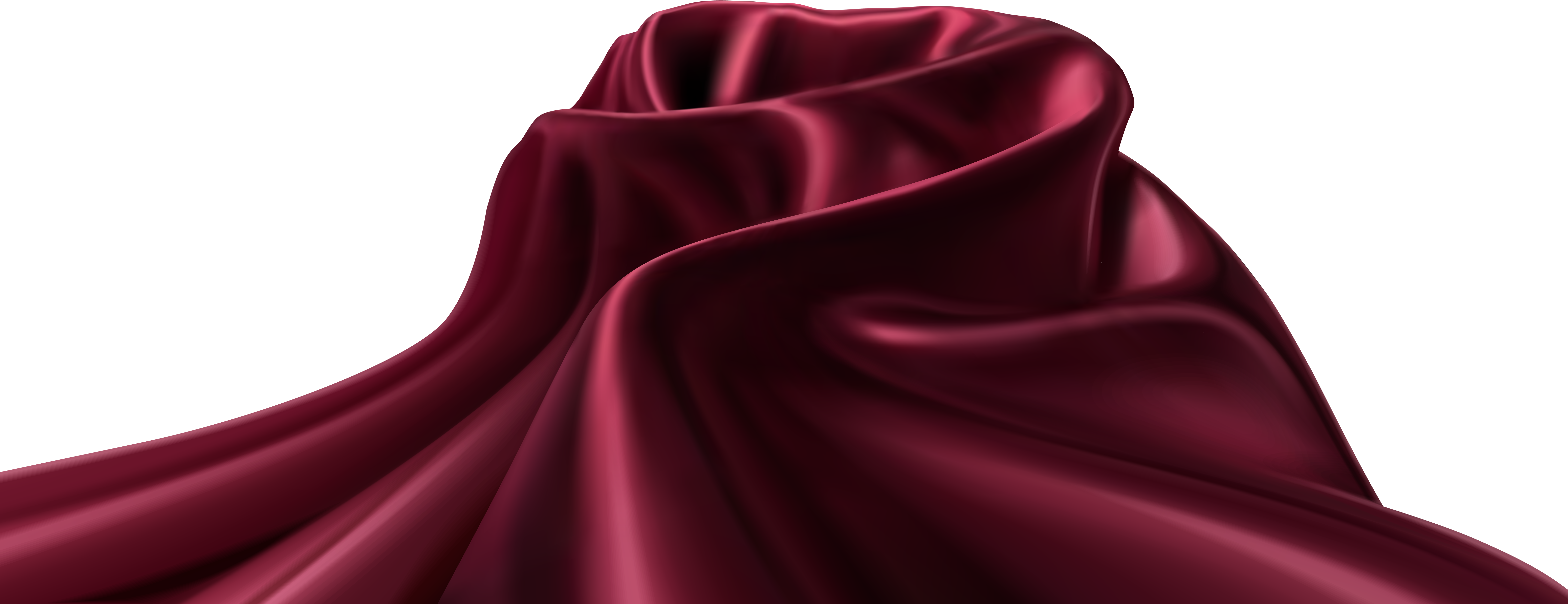 View Full Size - Transparent Red Silk Cloth Png Clipart (7767x3039), Png Download