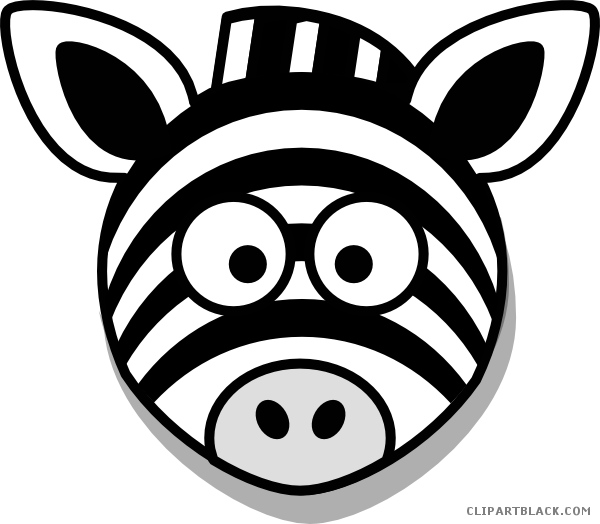 Vector Black And White Download Clipartblack Com Animal - Zebra Clipart - Png Download (600x524), Png Download
