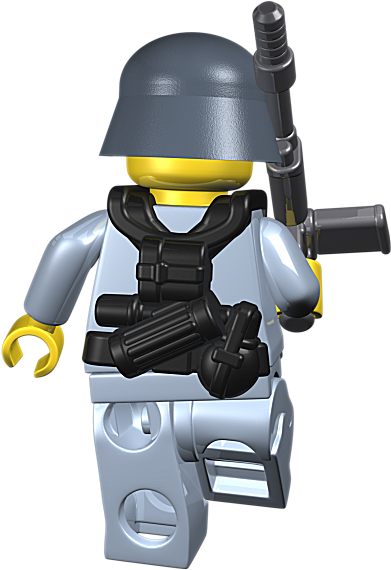 Brickarms German Paratrooper - Assault Rifle Clipart (600x582), Png Download