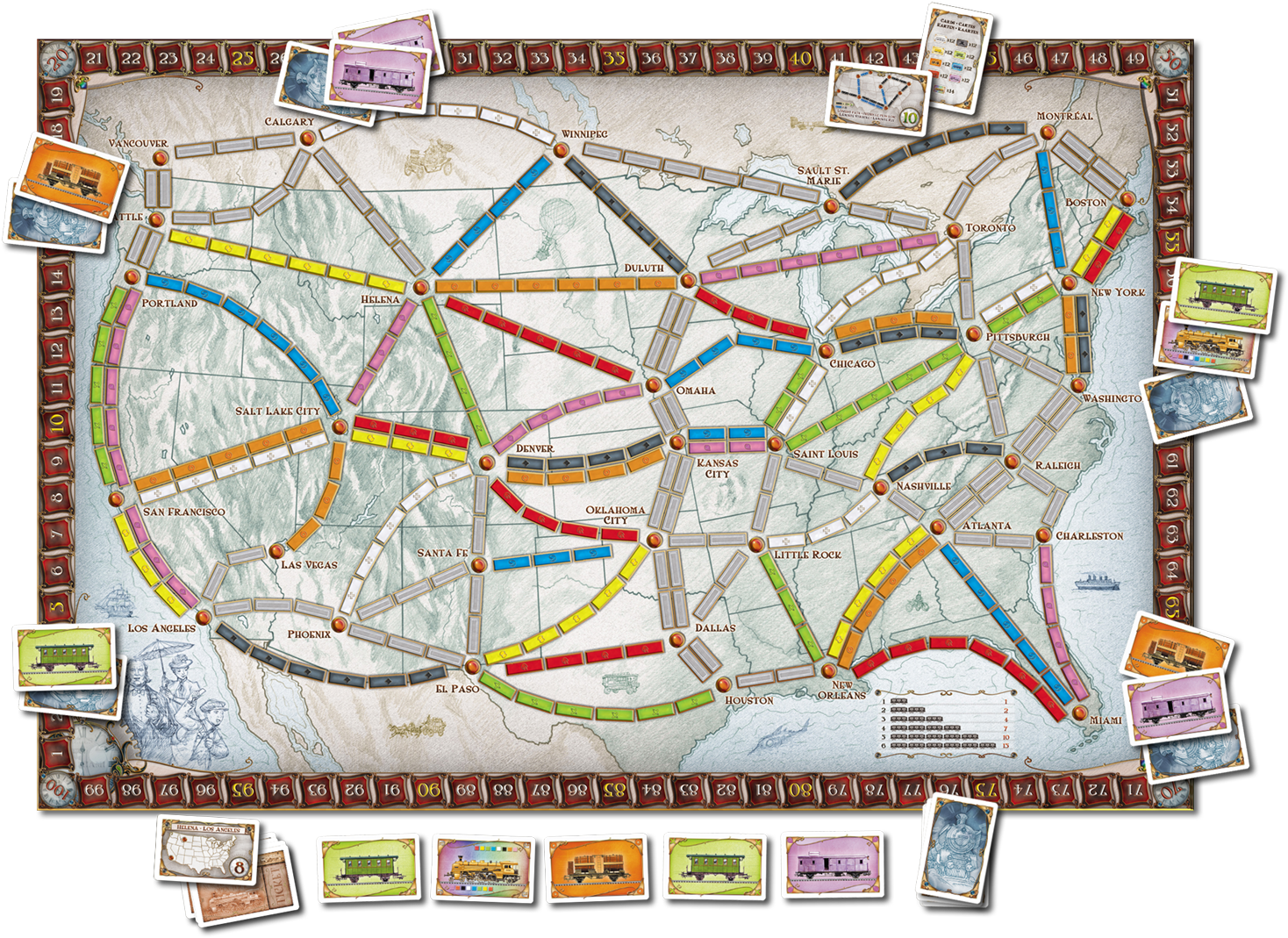 Ticket to ride америка карта