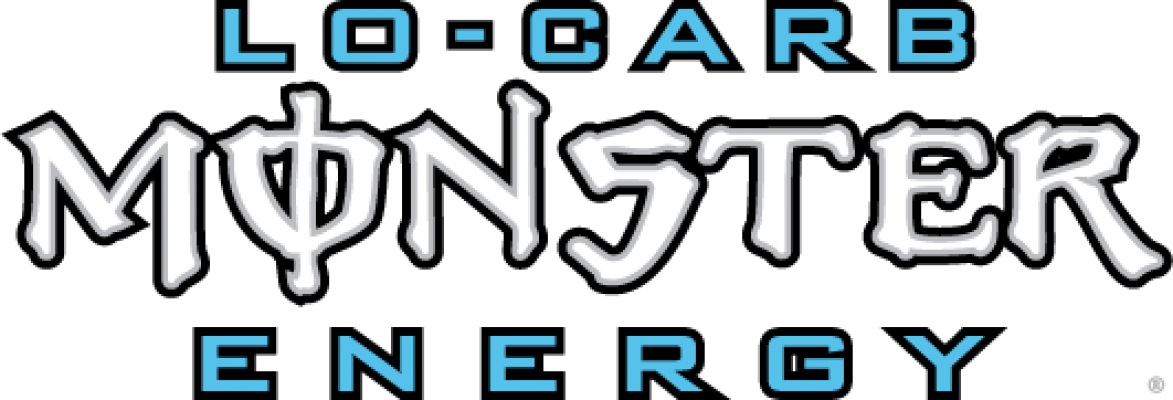 "tear Into A Can Of The Meanest Energy Drink On The - Monster Energy Lo Carb Logo Clipart (1173x400), Png Download