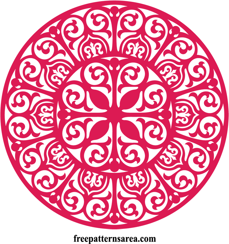 Free Silhouette Ornament Ornamental Decoration Vector - Ornamental Circle Vector Png Clipart (800x800), Png Download