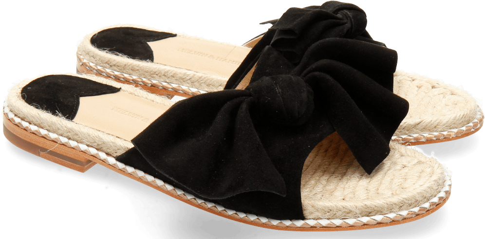 Mules Patty 1 Suede Black - Sandal Clipart (1024x1024), Png Download