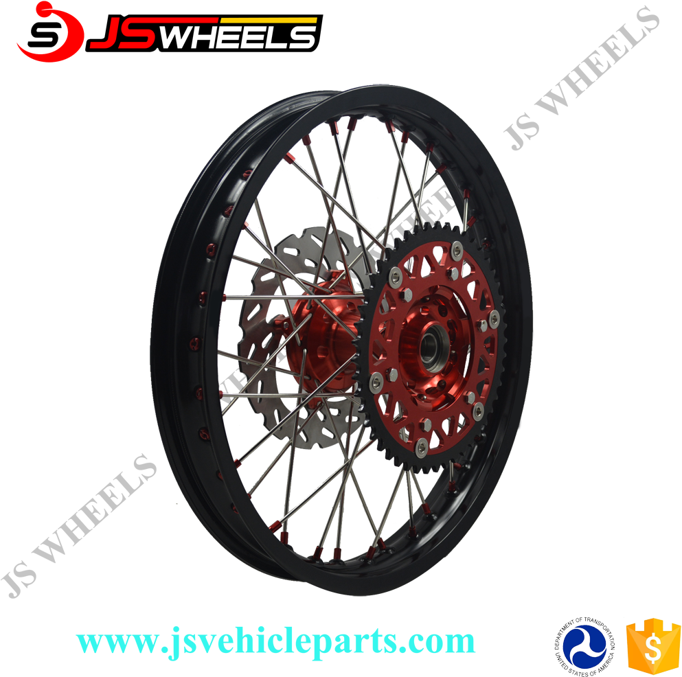 Motorcycle Cr Crf 250 450 Pit Bike Rear Wheel 17" 18" - Trade Assurance Clipart (1000x1000), Png Download