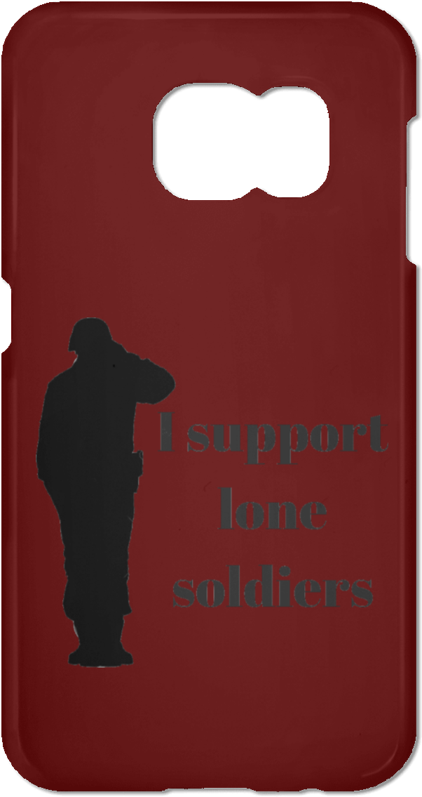 Samsung Galaxy S7 Phone Case- I Support Lone Soldiers - Mobile Phone Clipart (1155x1155), Png Download