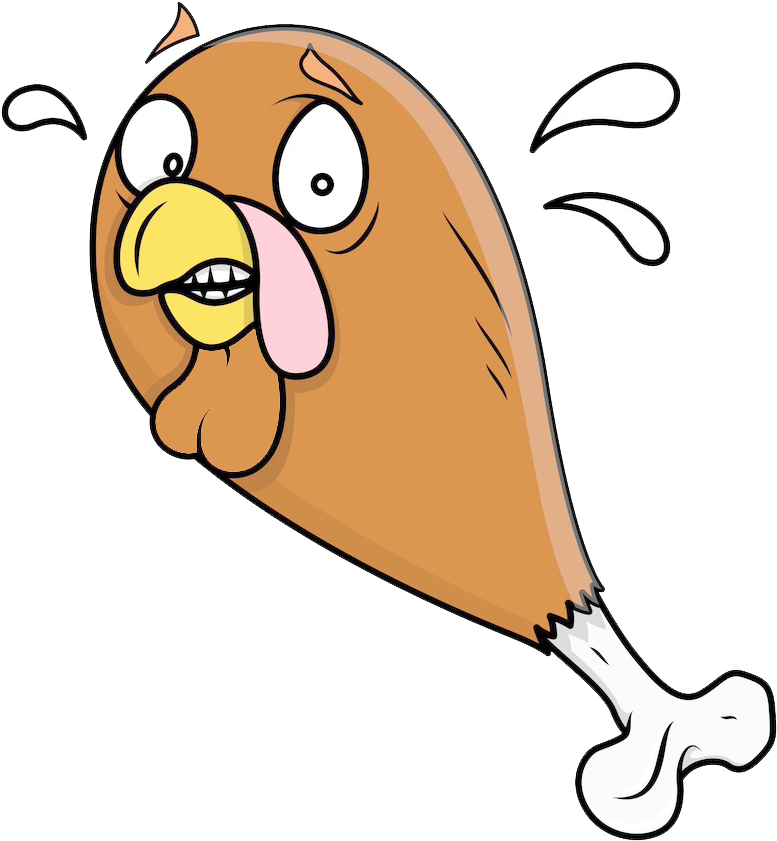 Turkey Meat Drawing Clip Art - Turkey Meat Cartoon - Png Download (777x841), Png Download
