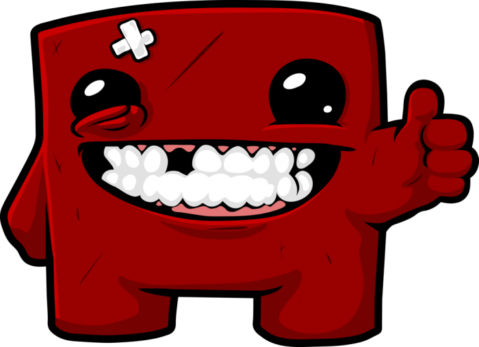 Super Meat Boy Logo Png - Super Meat Boy Png Clipart (700x507), Png Download