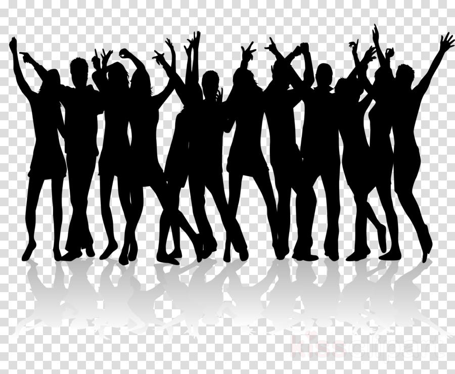 Silhouette Party Clipart Dance Party Clip Art - Clip Art Dance Party - Png Download (900x740), Png Download