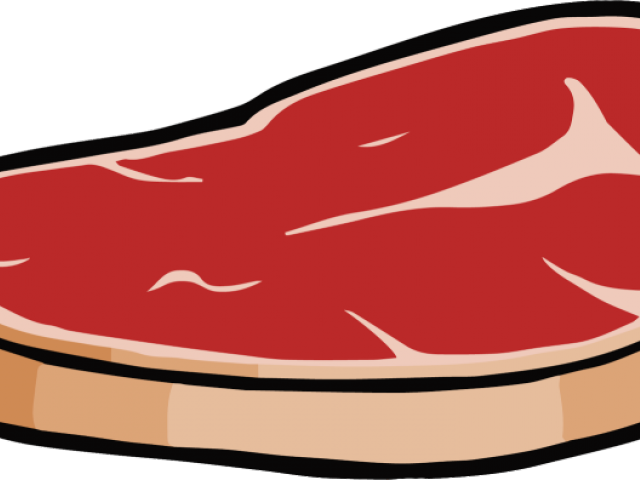 Meat Clipart Meat Tray - Meat Cartoon Png Transparent Png (640x480), Png Download