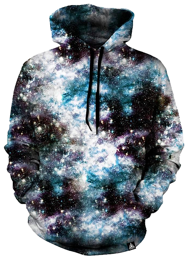 Space Dust Hoodie - Galaxy Black And White Hoodie Clipart (725x1000), Png Download