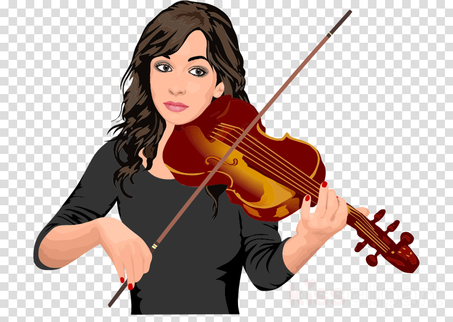 Violinist Clipart Violin Viola Clip Art , Png Download - Girl Playing Violin Clipart Transparent Png (900x640), Png Download