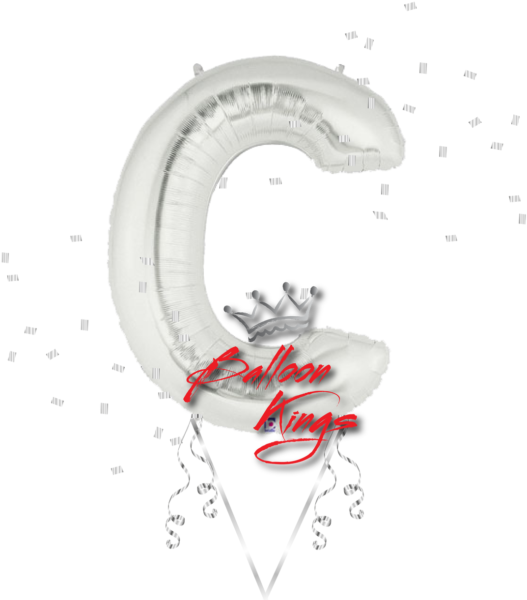 Silver Letter C - Calligraphy Clipart (1280x1280), Png Download