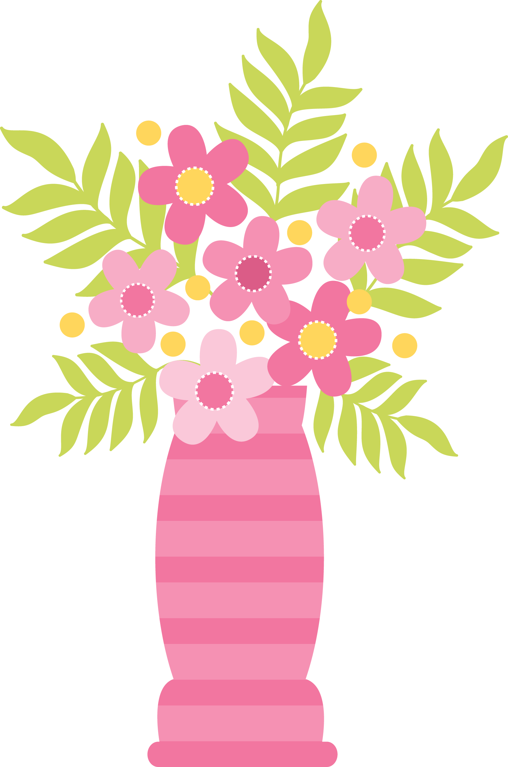 Photo By Daniellemoraesfalcao Minus Hawaiana Pinterest - Flower Vases With Flowers Clipart - Png Download (1652x2493), Png Download