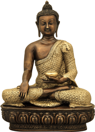 Brass Buddha Front Side - Gautama Buddha Clipart (600x600), Png Download