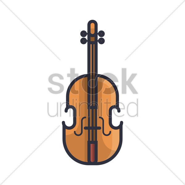 Bass Violin Clipart Bass Violin - Vector Graphics - Png Download (600x600), Png Download