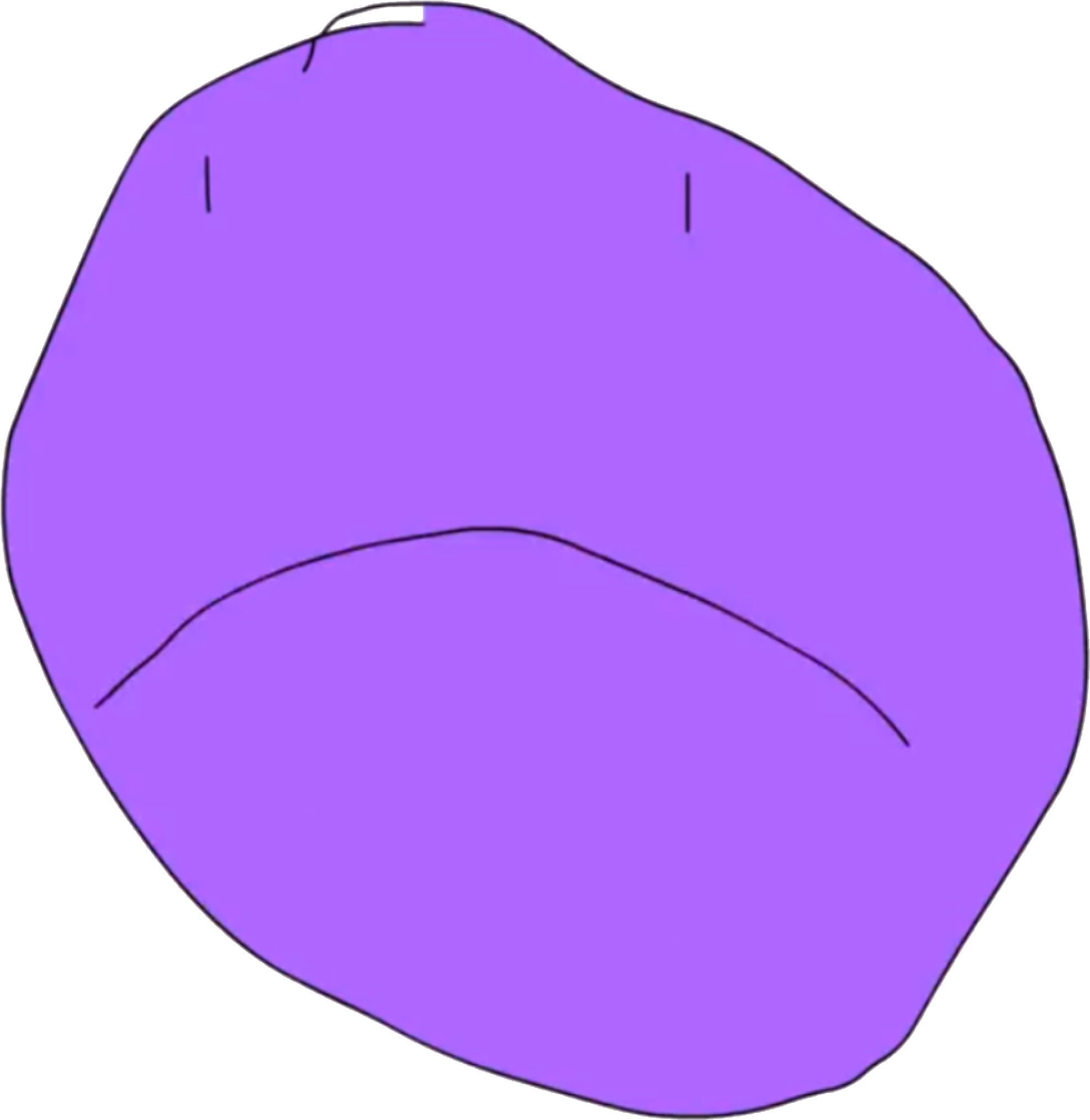 Image Purple Face Pose Remake Png Battle - Purple Face Bfdi Yellow Face Clipart (1974x2028), Png Download