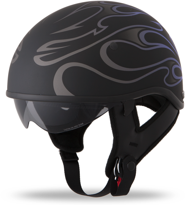 Purple Flame $79 - Открытые Шлемы Для Мотоциклов Clipart (700x700), Png Download