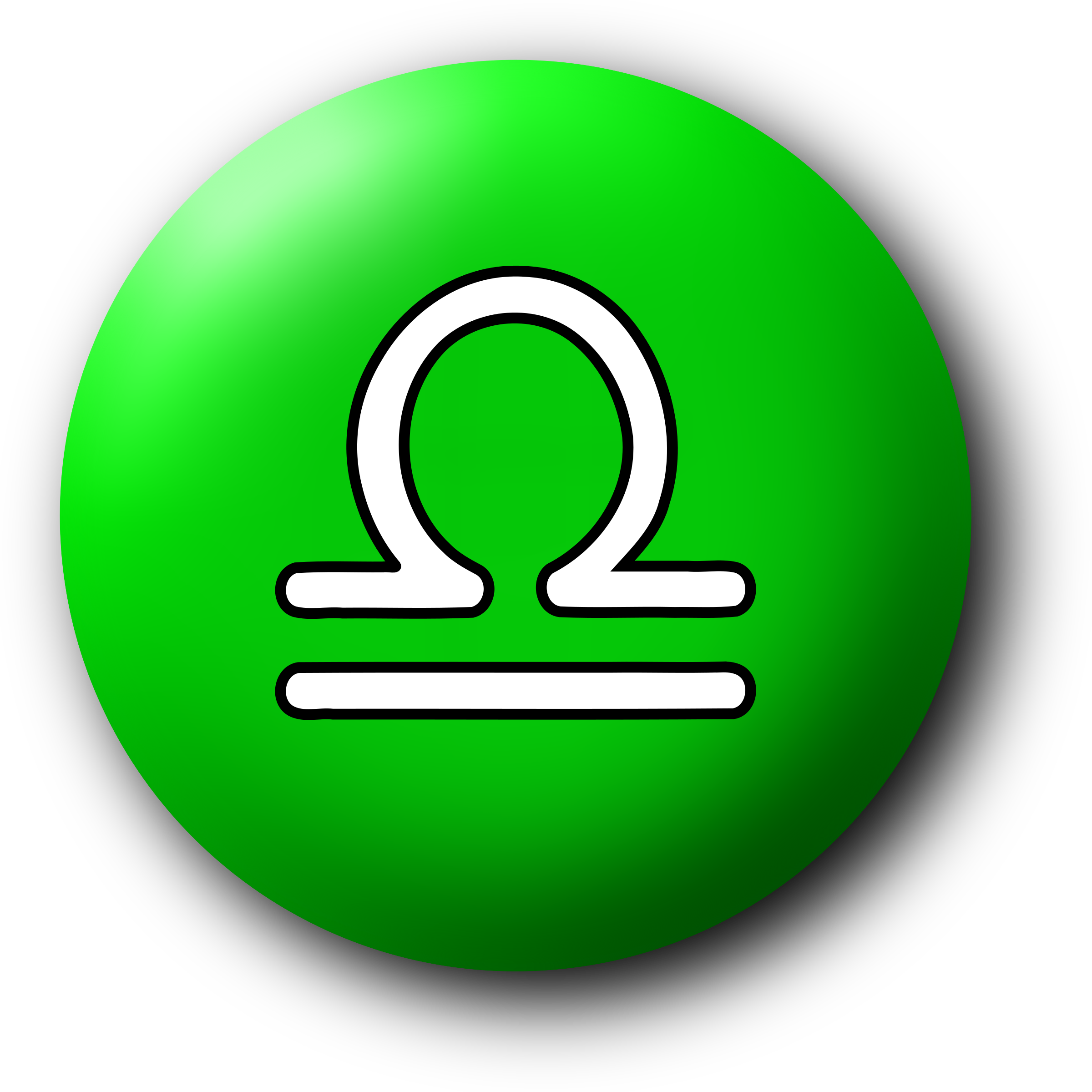This Free Icons Png Design Of Libra Symbol 3 - Green Lantern Symbol Clipart (2400x2400), Png Download