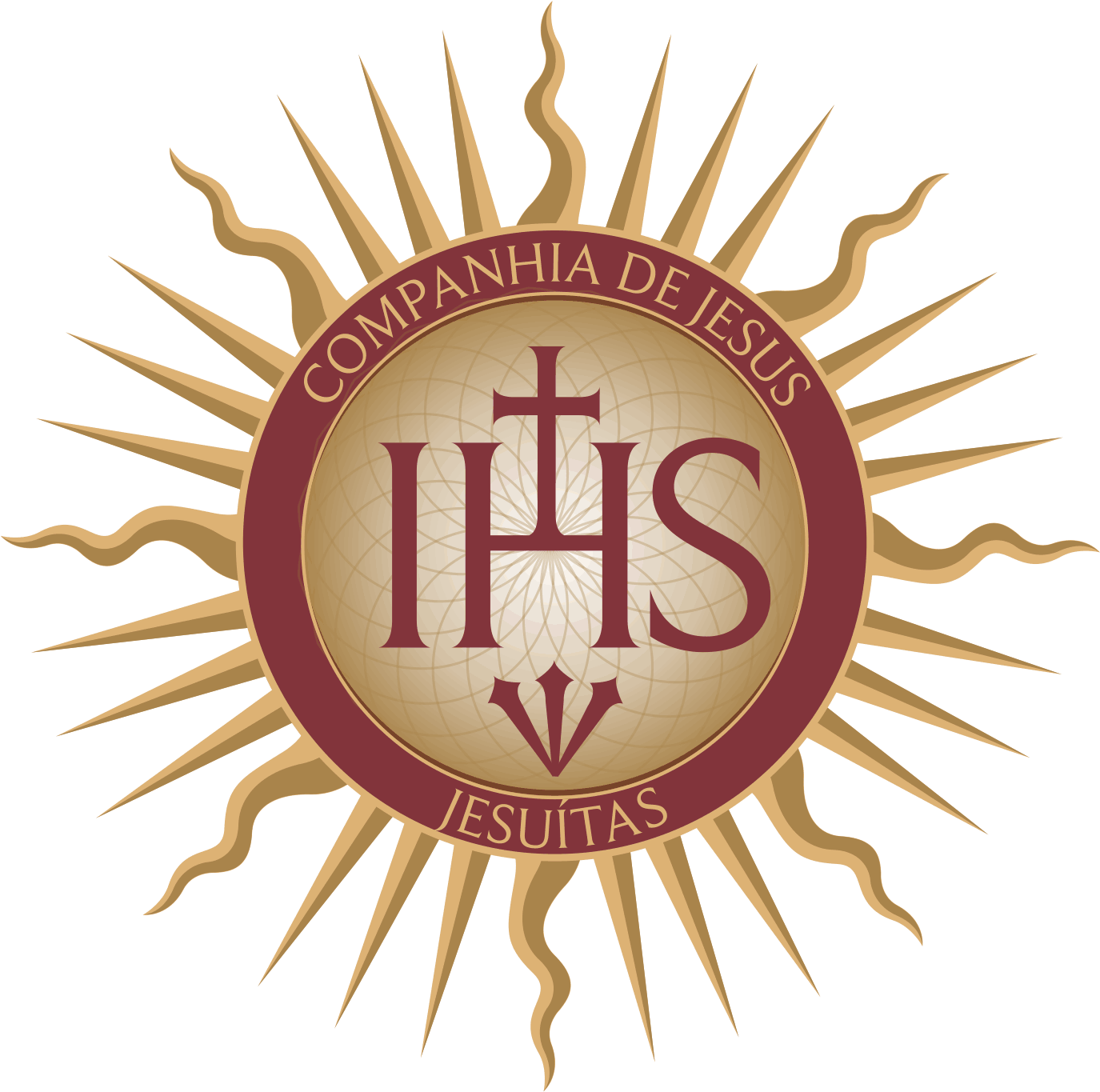 Este Monograma Tiene Su Origen En La Abreviatura Ih∑ - Companhia De Jesus Jesuitas Clipart (1391x1370), Png Download