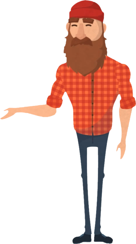 Clip Art Library About Us We Want To Create The - Animated Lumberjack Png Transparent Png (464x833), Png Download