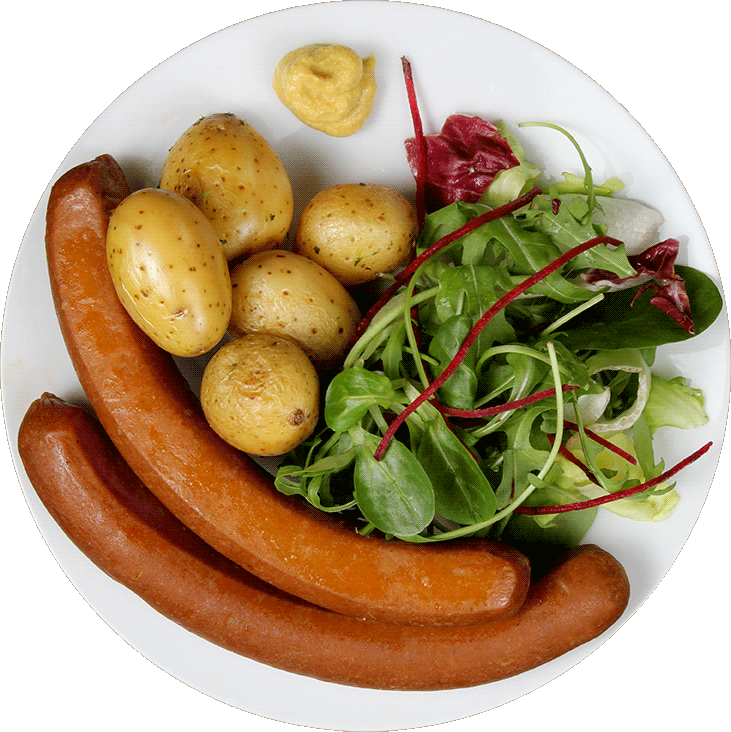 Red Sausages - Lincolnshire Sausage Clipart (731x732), Png Download