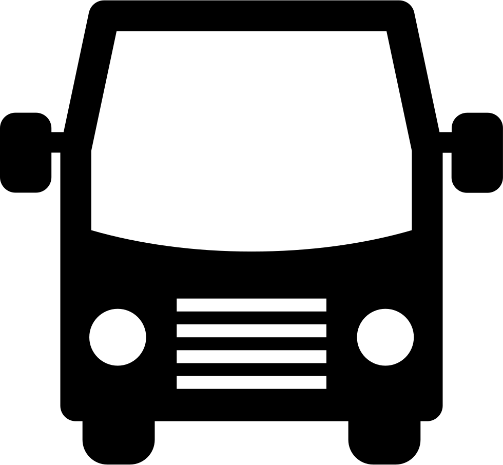 Bus Front Comments - Bus Front Icon Png Clipart (980x906), Png Download