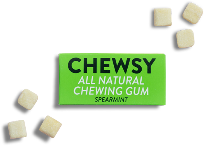 Blue-pack - Plastic Free Chewing Gum Clipart (700x501), Png Download