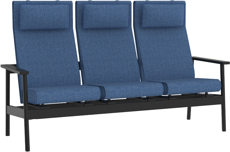 Three - Studio Couch Clipart (1001x1001), Png Download