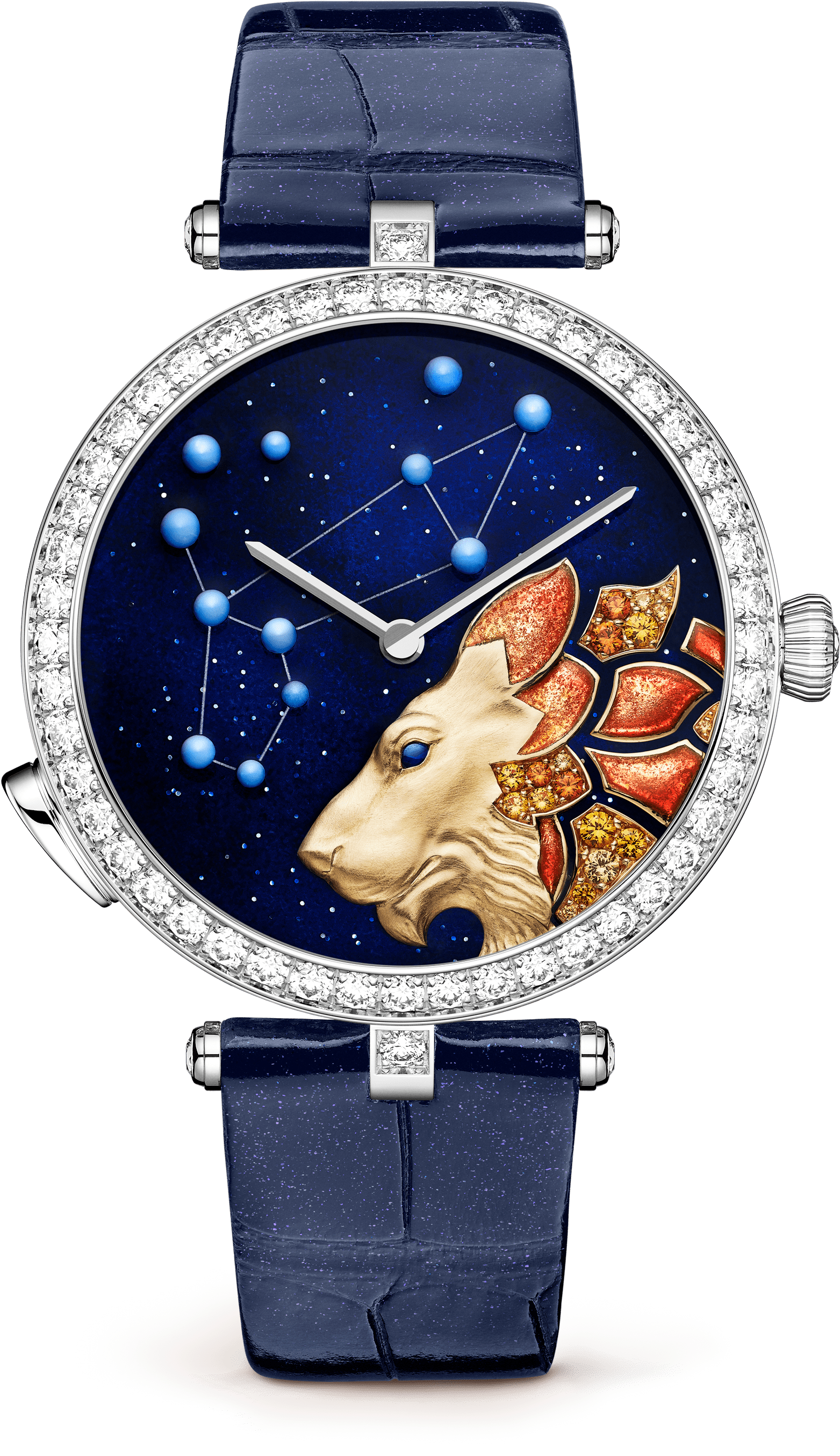 Lady Arpels Zodiac Lumineux Leo Watch - Van Cleef And Arpels Lion Clipart (3000x3000), Png Download