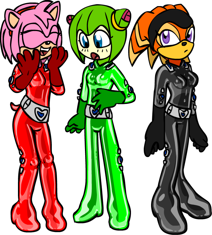 Team Gfs In Totally Spies Suits - Cartoon Clipart (696x771), Png Download