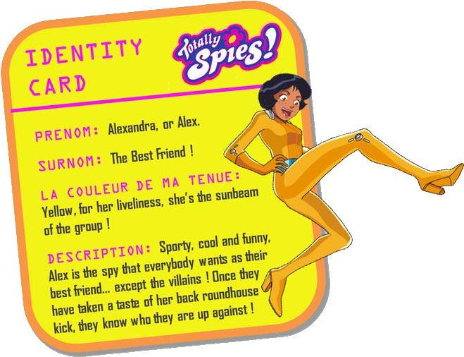 Alex - Totally Spies Clipart (720x554), Png Download