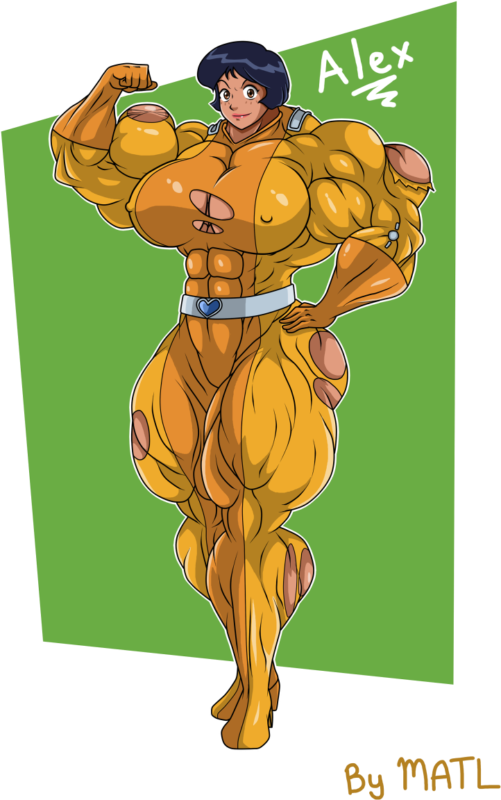 Commission - Alex - Alex Totally Spies Muscle Clipart - Large Size Png.