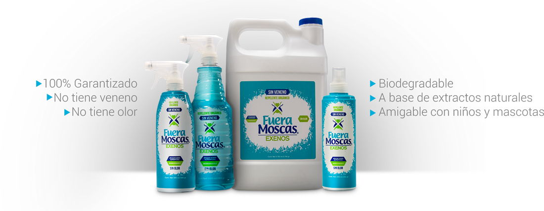 Fuera Moscas Es - Plastic Bottle Clipart (1100x428), Png Download