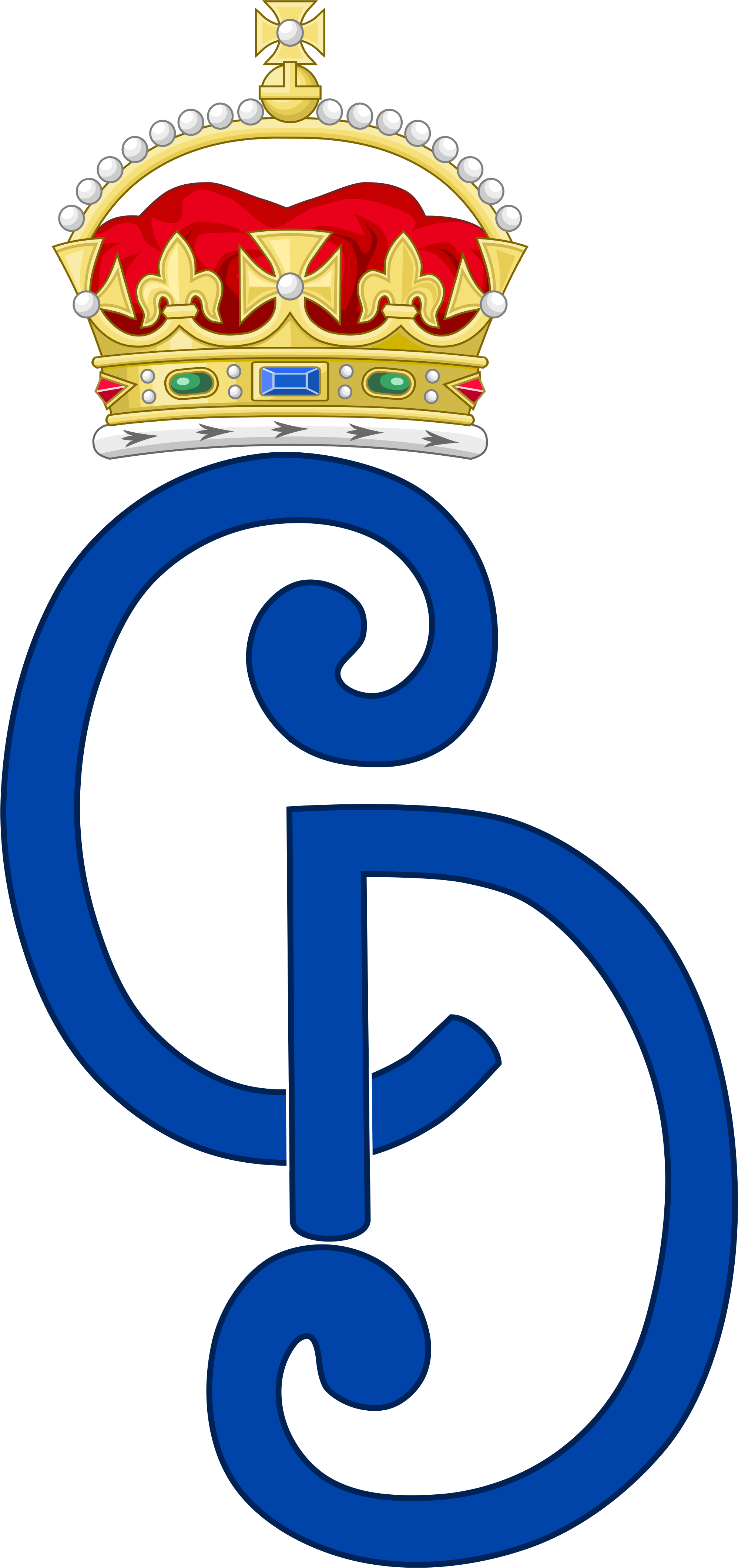 Prince Charles And Princess Diana Of Wales - Charles And Diana Monogram Clipart (2000x4238), Png Download