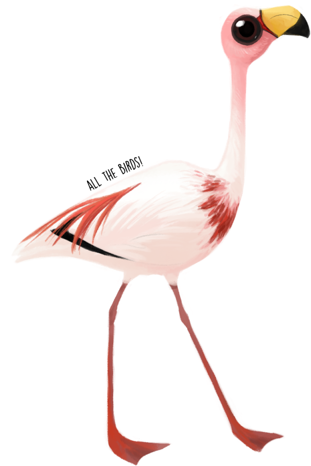 Flamingo Vector Stylized - Greater Flamingo Clipart (640x960), Png Download