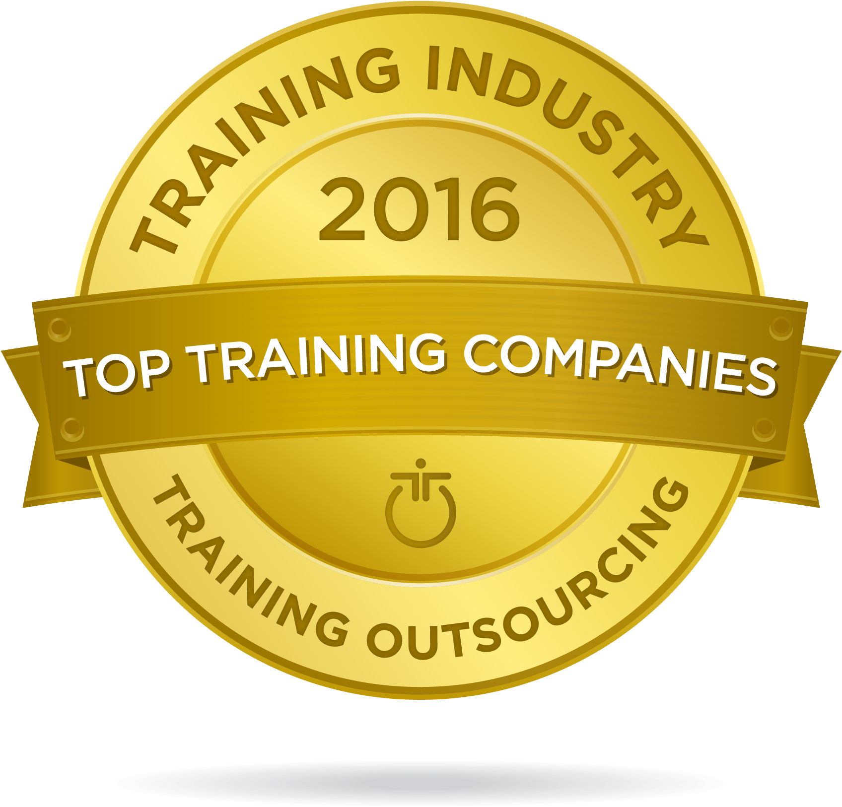 Ti Top 20 Badges Trainingoutsourcing2016 Large - Training Industry Award Clipart (1750x1750), Png Download