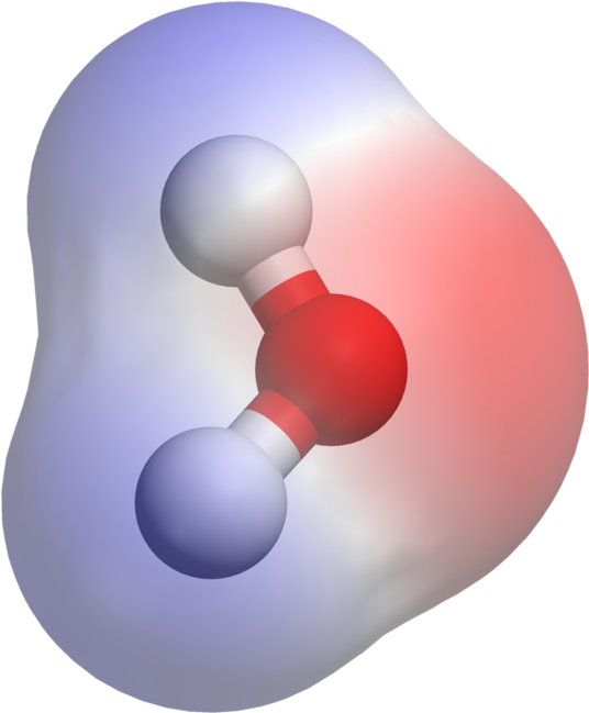 Water Electron Density - Water Molecule Clipart (536x649), Png Download